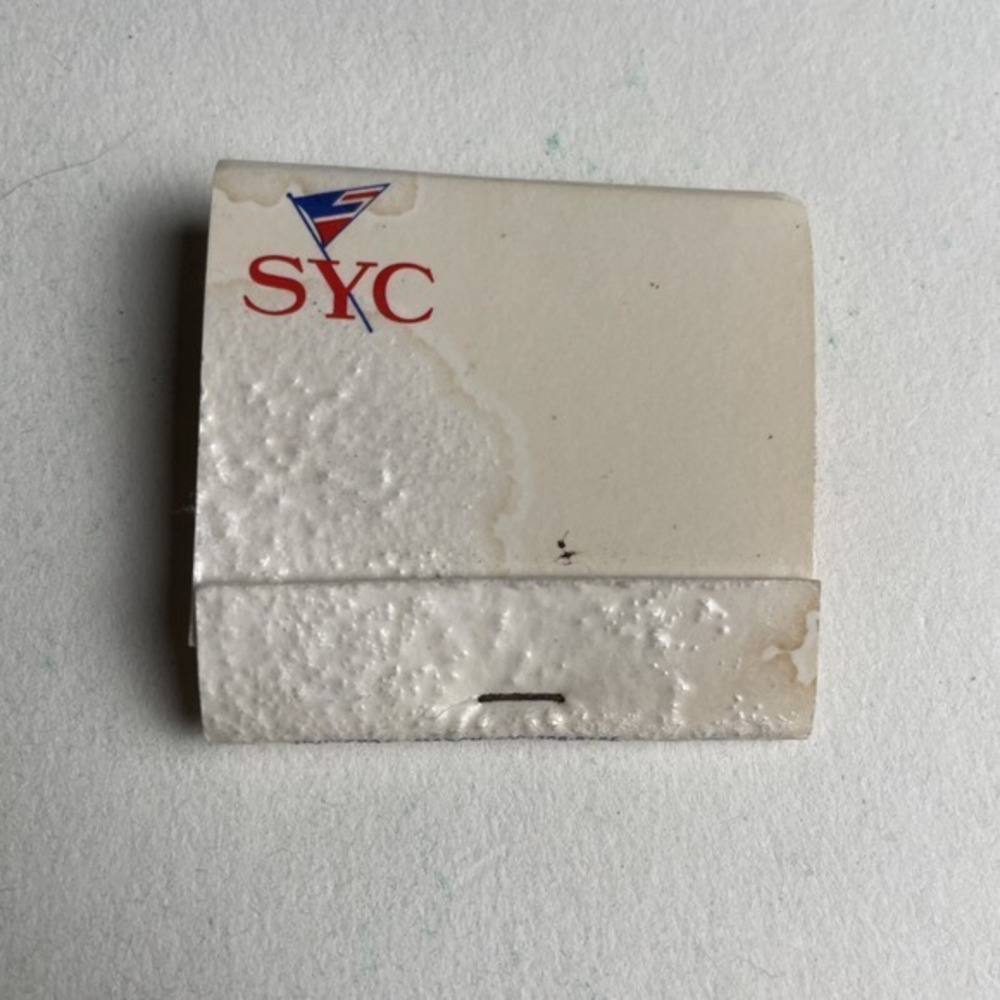 Vintage Matchbook Sarasota Yacht Club Florida Nautical Boating RARE